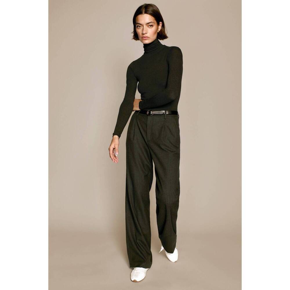 NEW SOLD OUT NYC turtleneck long sleeves top in charcoal - Picture 3 of 6